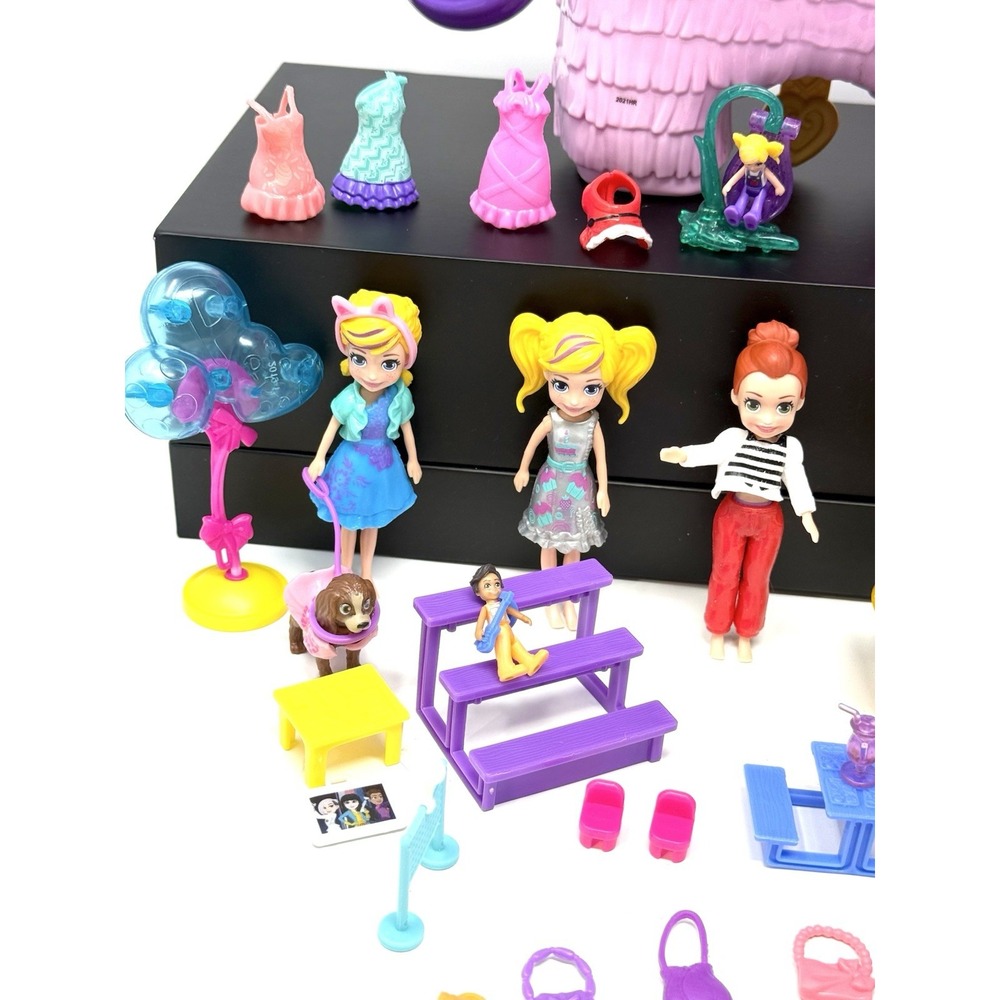 Polly Pocket Dress‎ Up Doll and Accessory Lot - Picture 2 of 16